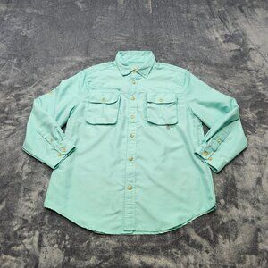 Guides Choice Shirt Mens Large green Tab Sleeve Vented Pockets Fishing Outdoor